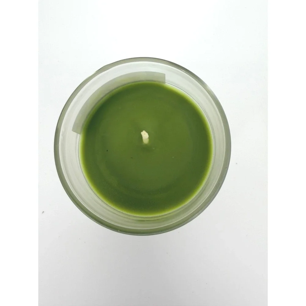 Opalhouse Holiday Spruce Scented Soy Candle 4.1 oz Green Wax Gold Lid 0244B